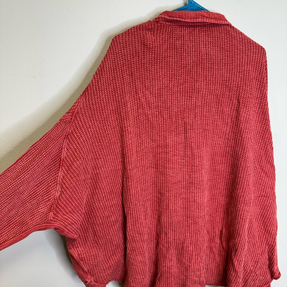 Free People Rust Button Down Shirt - Picture 5 of 5